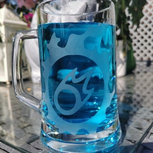 Final Fantasy 14 FFXIV Hand Etched Job Class Themed beer Tankards