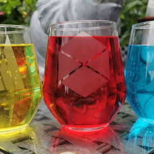 Destiny 2 handgeätzter / gravierter Weinbecher