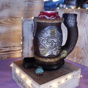 Pirate Dice Tower and Can Cozy