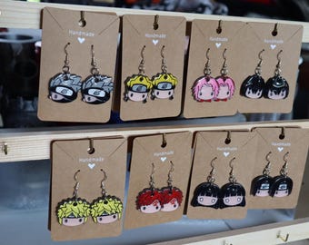 Naruto Character Earrings