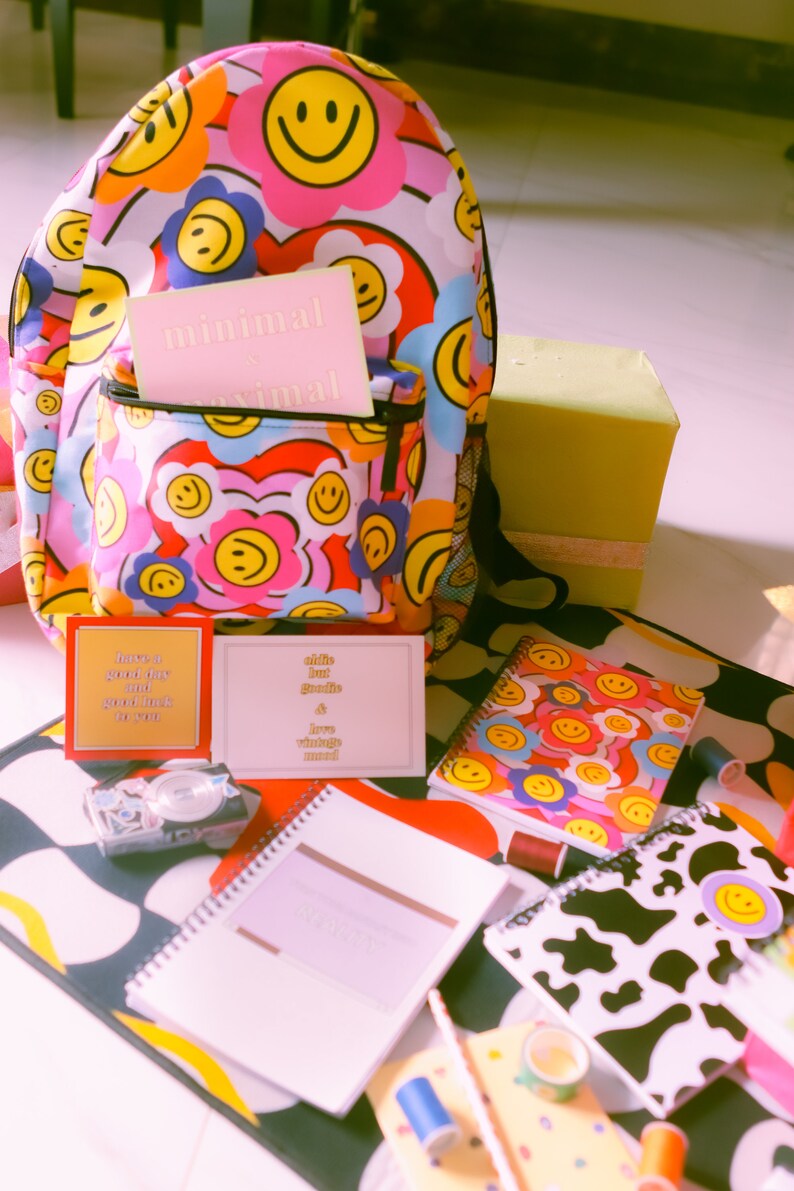 Backpack made in USA Indie Art Kidcore Retro Aesthetic Etsy