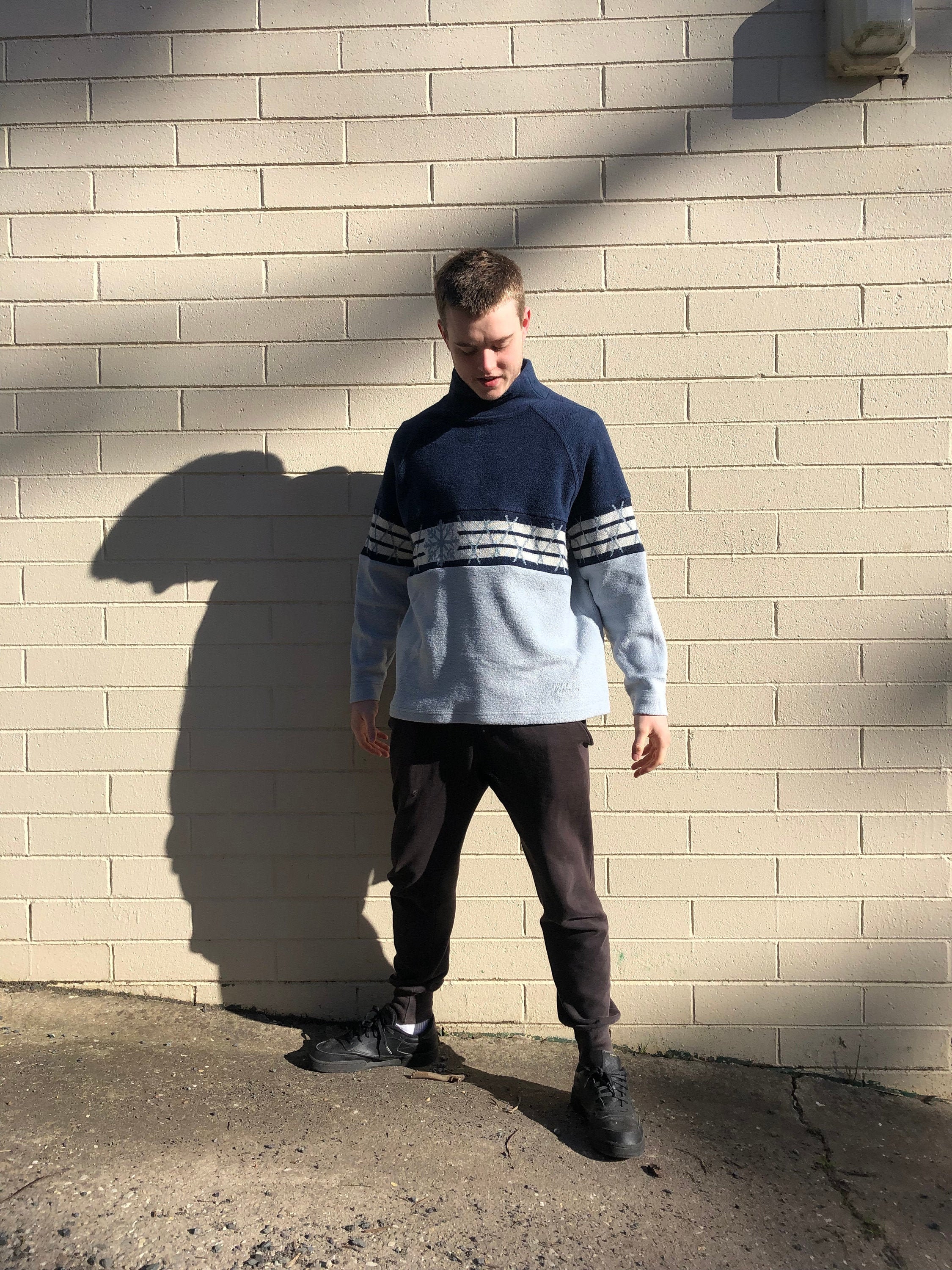 Classic Fleece High Collar Sweatshirt | Etsy