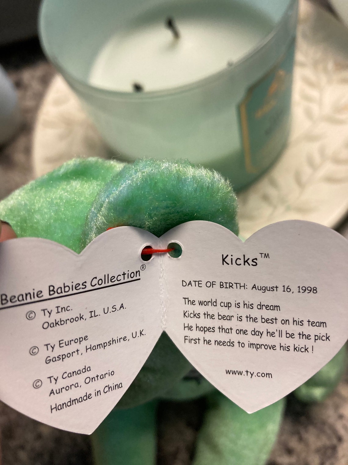 Kicks the Beanie Baby with TAG ERRORS Etsy