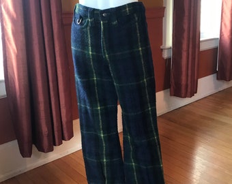 Antique Shelby Grubb size 6 Wool Plaid Trousers