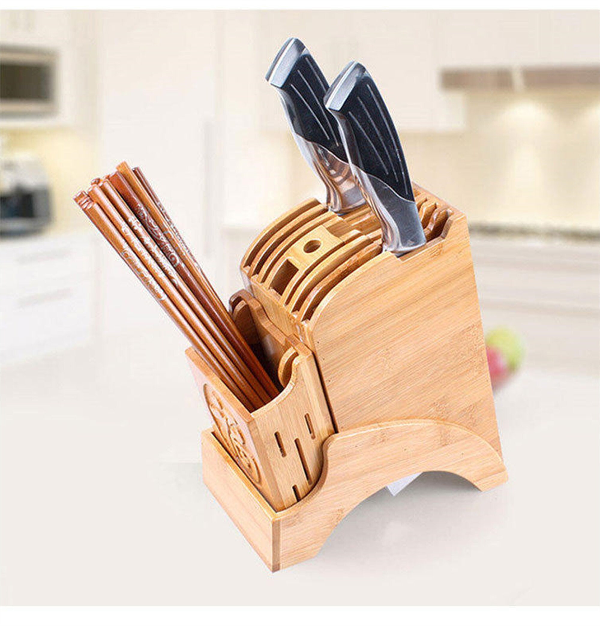 Bambus Handgemachter Messerhalter Messer aufbewahrungshalter | Etsy