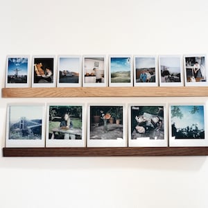 Bilderleiste aus Holz für Polaroid, Instax oder Gedruckte Fotos
