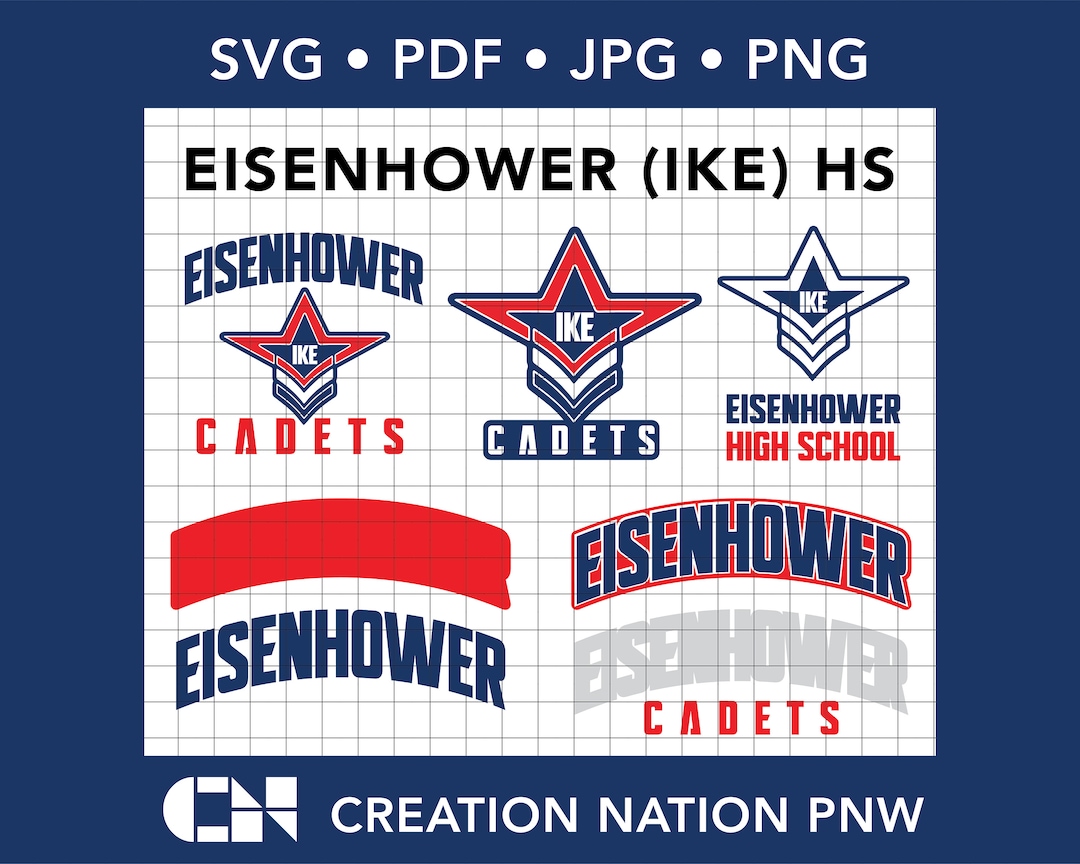 Eisenhower HS Ike Cadets SVG Yakima Valley Washington High School