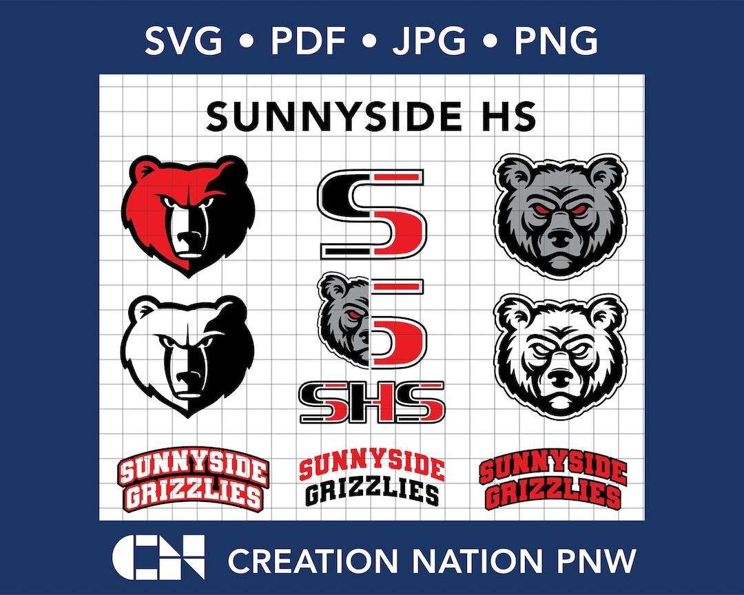 Sunnyside SHS Grizzlies SVG Yakima Valley Washington High School