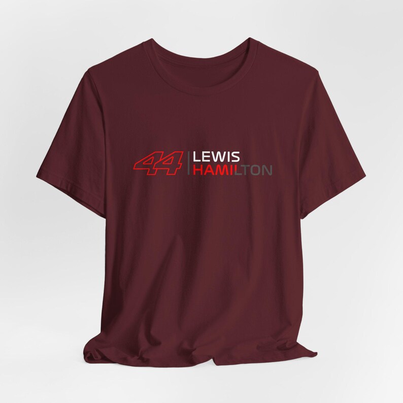 Alle Artikel sind von Hand bestickt HAMILTON Saison 2025Ferrari Shirt | Ferrari F1 T-Shirt | HAMILTON T-Shirt Maroon
