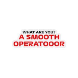 Carlos Sainz Sticker | Smooth Operator Sticker | Ferrari Formula 1 Fan Gift Sticker | F1 Quote