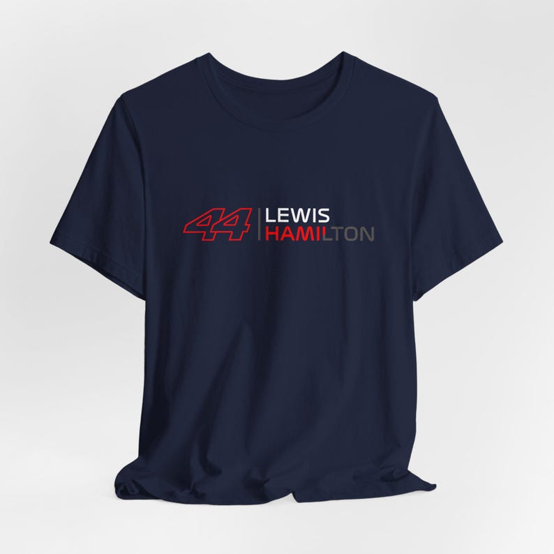 Alle Artikel sind von Hand bestickt HAMILTON Saison 2025Ferrari Shirt | Ferrari F1 T-Shirt | HAMILTON T-Shirt Navy
