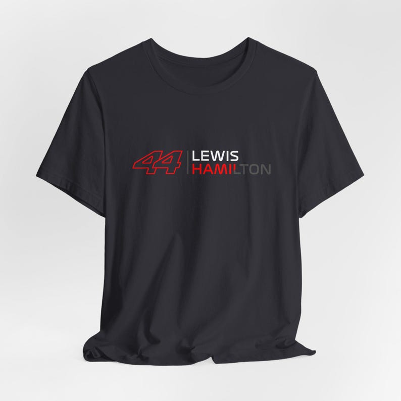 Alle Artikel sind von Hand bestickt HAMILTON Saison 2025Ferrari Shirt | Ferrari F1 T-Shirt | HAMILTON T-Shirt Dark Grey