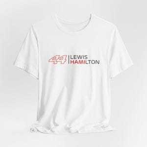 Alle Artikel sind von Hand bestickt HAMILTON Saison 2025Ferrari Shirt | Ferrari F1 T-Shirt | HAMILTON T-Shirt White