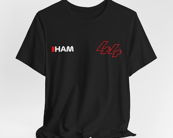Lewis Hamilton Shirt | "HAM 44" 2025 Season Ferrari Shirt | Ferrari F1 Tee | Hammer Time