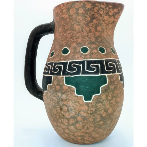 Vintage Tonala Clay Pitcher