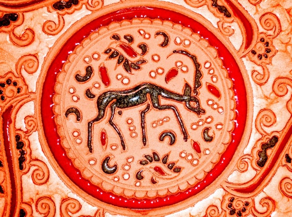 Hand Made Decorative Plate from Greece