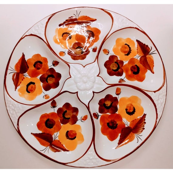 Vintage Olaria de Alcobaca Divided Tray