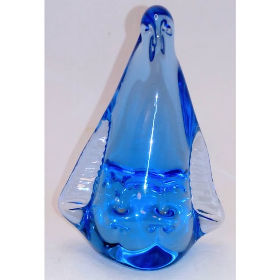 Cobalt Blue Glass Penguin