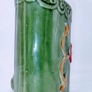 Vintage Green Luck Elephant Vase image 4