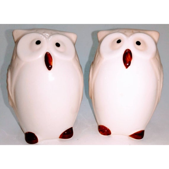 Ceramic Owl Salt and Pepper