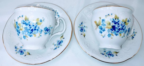 Czech Demitasse Cup & Saucer Set of 2