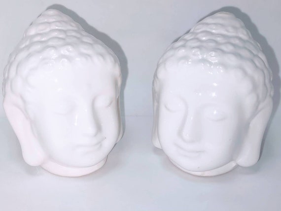 Buddha Head Ceramic Salt & Pepper Shakers