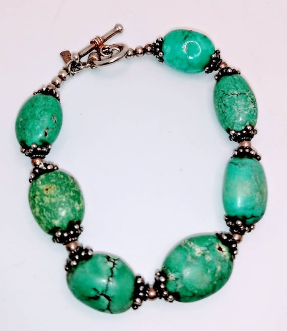 Sterling and Turquoise Bracelet  Vintage
