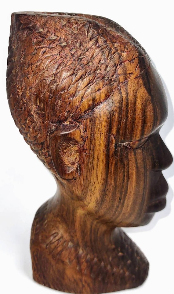 Mid Century African Hand Carved Rosewood Sculpture