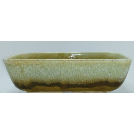 Vintage USA Drip Glaze Pottery Planter