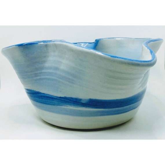 Large Salado Pottery Bowl Texas Bluebells