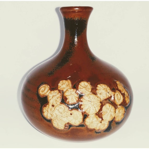 Small Brown Takahashi Bud Vase