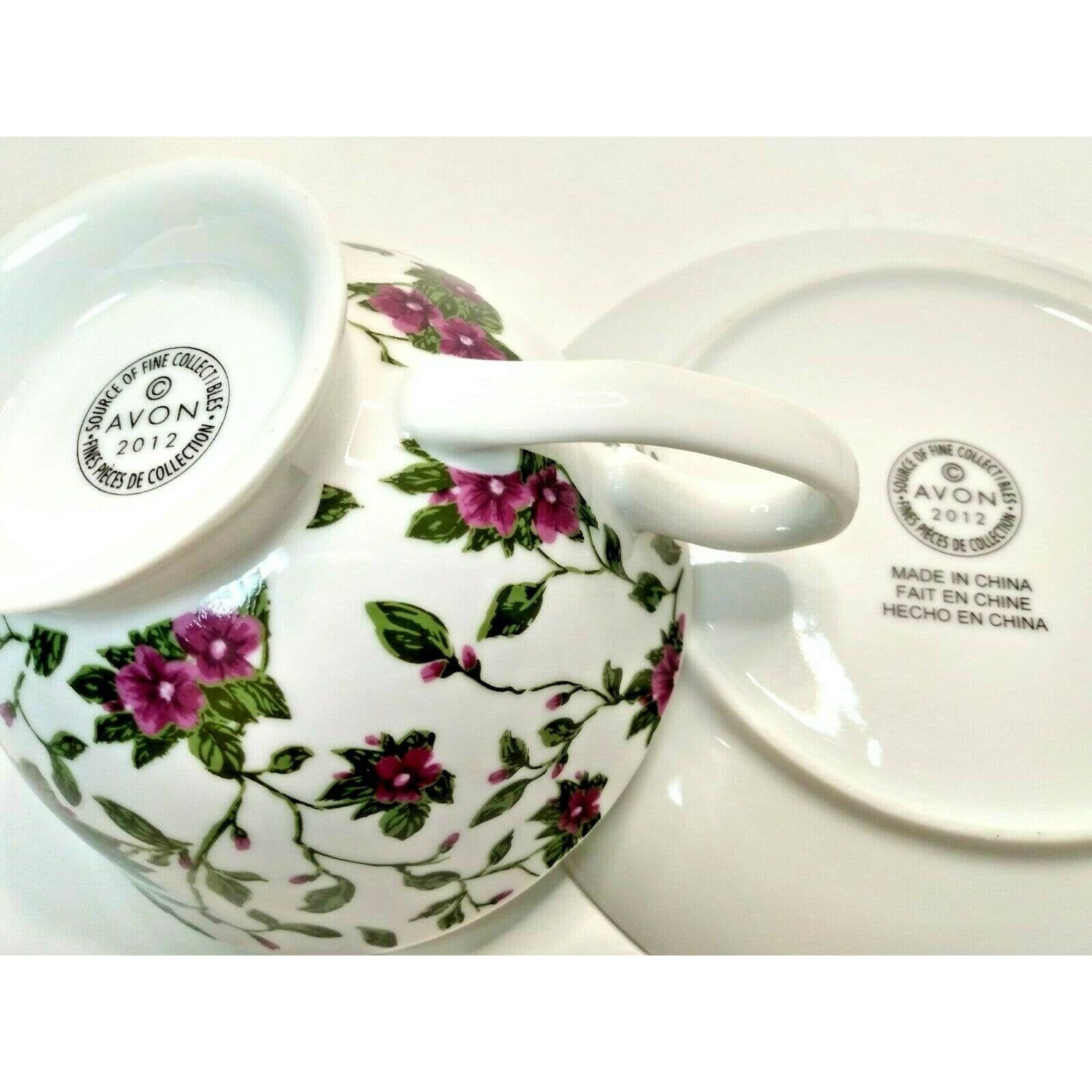 Avon Collectible Tea Cup and Saucer Set of 2 Etsy
