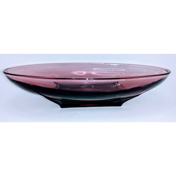 Hazel Atlas Morocco Amethyst Oval Bowl