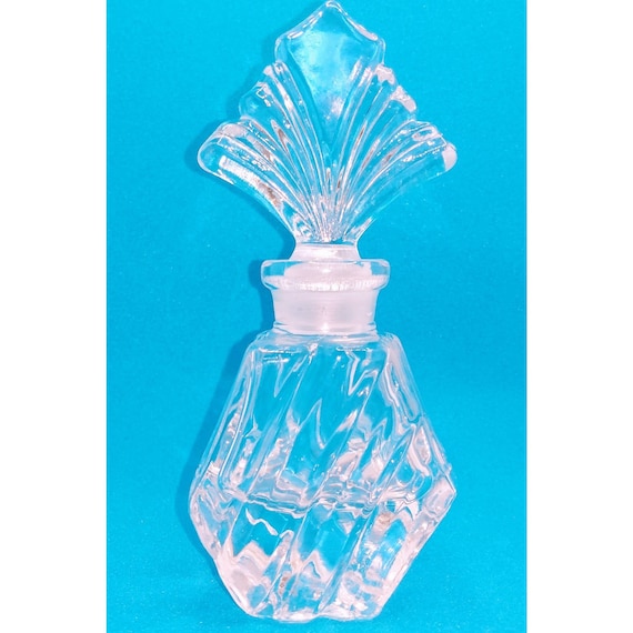 Clear Glass Perfume Bottle with Stopper