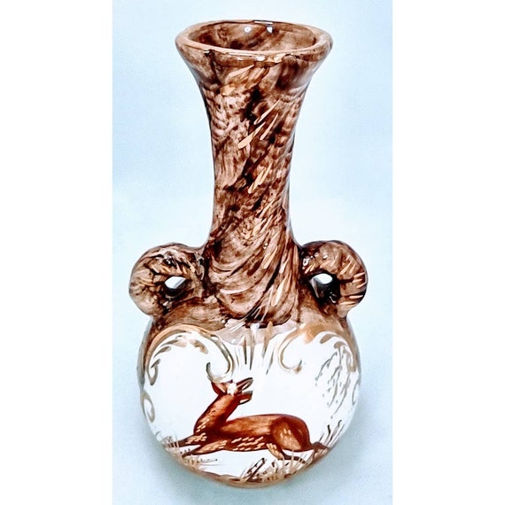 Vintage Henri Bequet Belgium Deer Vase