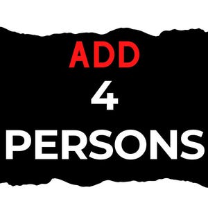 Add Extra 4 Person – Memorial Photo Edit Add-On | Include Additional Loved One in Custom Photo