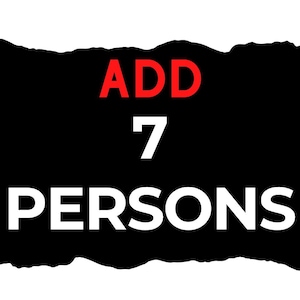 Add Extra 7 Person – Memorial Photo Edit Add-On | Include Additional Loved One in Custom Photo