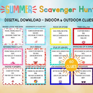 Caça ao tesouro para adolescentes e pré-adolescentes, Caça ao tesouro em ambientes internos e externos, Diversão em ambientes internos e externos com pistas editáveis, Caça ao tesouro ao ar livre