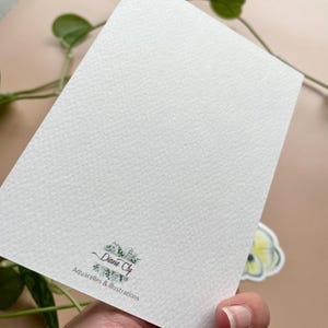 Carte Douces pensées + enveloppe kraft - carterie - papeterie déco image 4