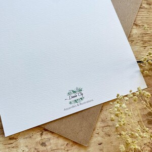 Carte de félicitations - Petits petons - Naissance + enveloppe kraft - carterie - papeterie déco image 6