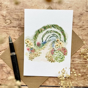 Giverny Card - La Grande Allée - Claude Monet + kraft envelope - cards - decorative stationery