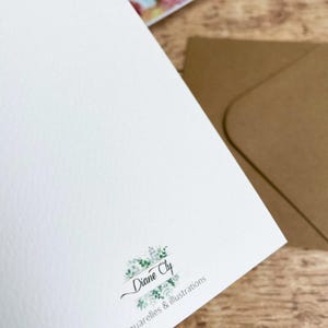Carte "Silence ça pousse !" - Bulbe de Narcisse + enveloppe kraft - carterie - papeterie déco image 3