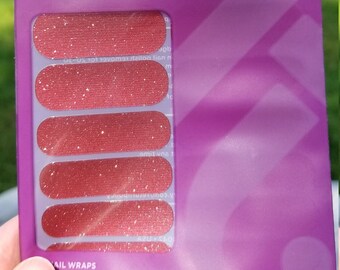 Envolturas de uñas de jamberry, hielo de cereza