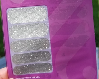 Envolturas de uñas jamberry, brillo de polvo de diamante