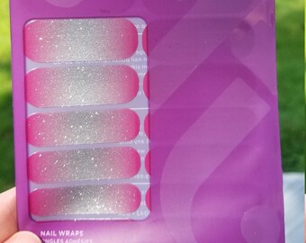 Envolturas de uñas jamberry, berry sparkler