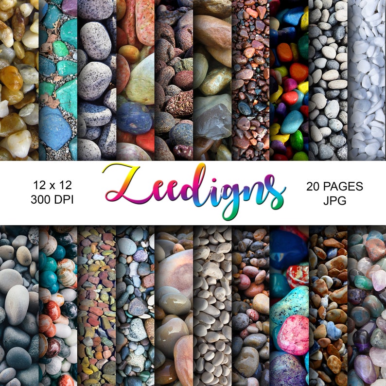 Pebbles Digital Scrapbook Printable Paper Digital Paper Etsy