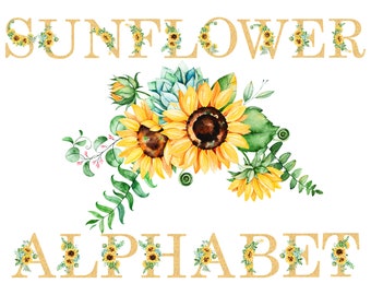 yellow alphabet etsy