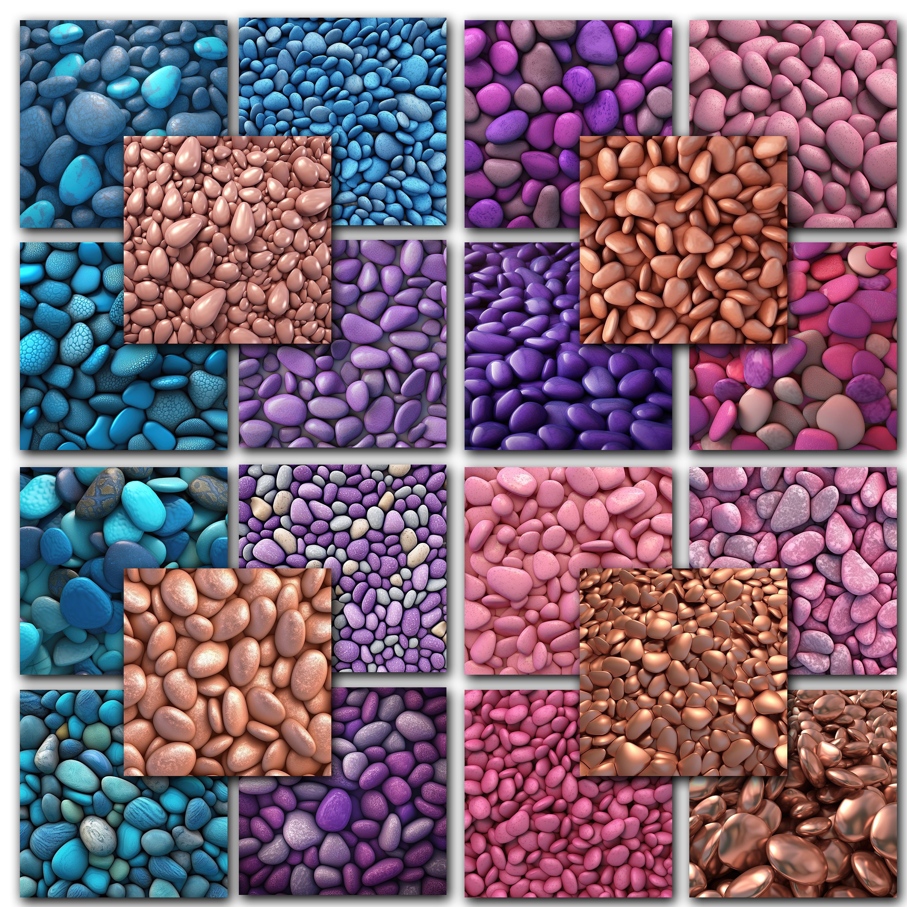 Pebbles Digital Scrapbook Printable Paper | Digital Paper | Stones ...
