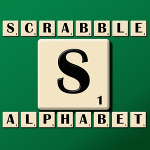 Scrabble alfabet clipart scrapbooking digitale set afdrukbaar papier | Digitaal papier | Scrabbletegels | Scrabbleletters | Ivoor kunststof |