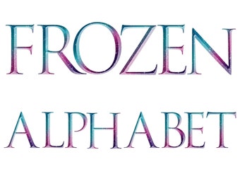 frozen alphabet etsy